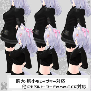 【はるか・にな/ミル/ユウ他共通素体対応衣装】Assassin Suit / Mountain Parka【PB対応済】 缩略图 3