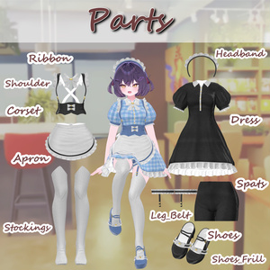 【74アバター対応】Pure Fleur Maid 缩略图 8