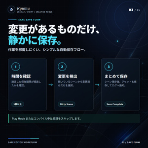 無料！【Ryumu Auto Save Tool】  自動保存ツール for Unity 缩略图 3