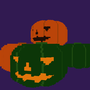 [無料][3Dモデル] Voxel_pumpkin [unitypackage]