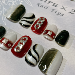 遠矢ページ 恋と深空フルオーダーネイルチップ 恋と深空 シン イメージネイル 013* - Harapeko nail - BOOTH
