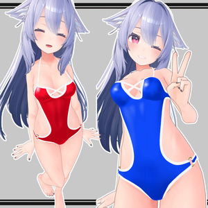 【桔梗用】ワンピース牛水着 / One-piece Cow Swimsuit for Kikyo 缩略图 4