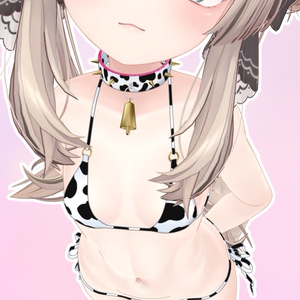 【マヌカ用】Cow Bikini and Collar for Manuka 缩略图 7