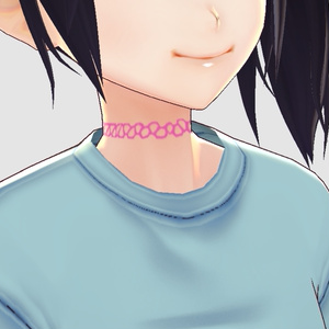 90's Style Tattoo Choker - Pink and Black Versions 