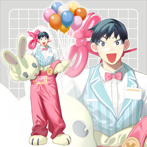 【期間限定100円】着ぐるみ男性【表情差分8種】