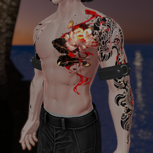 Texture Body, Makeup, Eye Color, Tattoo - Kirishima 