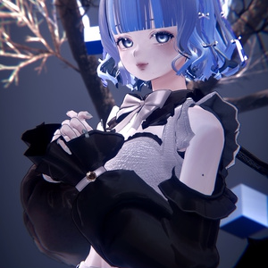 【15アバター対応】Dolly୨୧Curly୨୧Hair【VRChat想定】 缩略图 7
