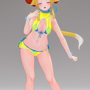 「お狐様女学生 稲荷原」 オリジナル3Dモデル 複数アバター対応衣装同梱 #e62f8b 缩略图 41