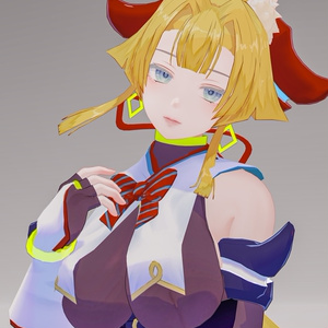 「お狐様女学生 稲荷原」 オリジナル3Dモデル 複数アバター対応衣装同梱 #e62f8b 缩略图 80