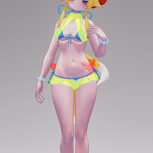 「お狐様女学生 稲荷原」 オリジナル3Dモデル 複数アバター対応衣装同梱 #e62f8b 缩略图 63