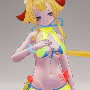 「お狐様女学生 稲荷原」 オリジナル3Dモデル 複数アバター対応衣装同梱 #e62f8b 缩略图 65