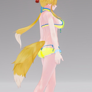 「お狐様女学生 稲荷原」 オリジナル3Dモデル 複数アバター対応衣装同梱 #e62f8b 缩略图 76