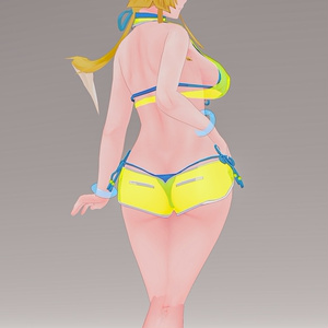 「お狐様女学生 稲荷原」 オリジナル3Dモデル 複数アバター対応衣装同梱 #e62f8b 缩略图 46