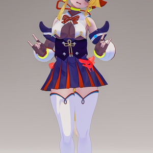 「お狐様女学生 稲荷原」 オリジナル3Dモデル 複数アバター対応衣装同梱 #e62f8b 缩略图 60