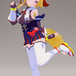 「お狐様女学生 稲荷原」 オリジナル3Dモデル 複数アバター対応衣装同梱 #e62f8b 缩略图 32