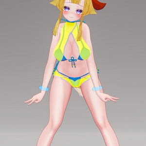 「お狐様女学生 稲荷原」 オリジナル3Dモデル 複数アバター対応衣装同梱 #e62f8b 缩略图 23