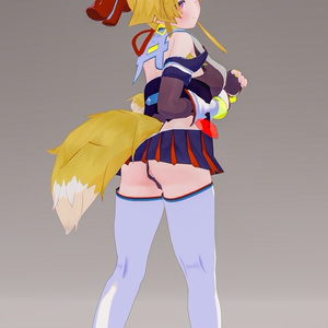 「お狐様女学生 稲荷原」 オリジナル3Dモデル 複数アバター対応衣装同梱 #e62f8b 缩略图 31