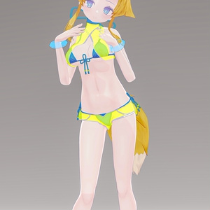 「お狐様女学生 稲荷原」 オリジナル3Dモデル 複数アバター対応衣装同梱 #e62f8b 缩略图 27