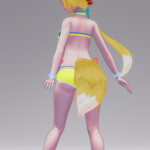 「お狐様女学生 稲荷原」 オリジナル3Dモデル 複数アバター対応衣装同梱 #e62f8b 缩略图 64