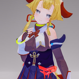「お狐様女学生 稲荷原」 オリジナル3Dモデル 複数アバター対応衣装同梱 #e62f8b 缩略图 74