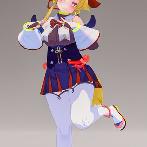 「お狐様女学生 稲荷原」 オリジナル3Dモデル 複数アバター対応衣装同梱 #e62f8b 缩略图 66