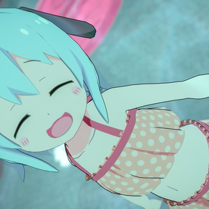 【Quest対応】「パンダ耳のメラノちゃん」 - Melano with panda ears -  オリジナル3Dモデル VRChat向けアバター #e62f8b 缩略图 14
