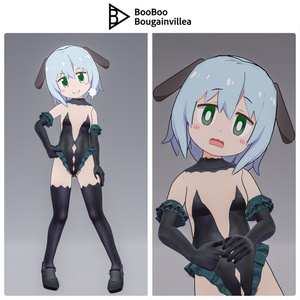 【Quest対応】「パンダ耳のメラノちゃん」 - Melano with panda ears -  オリジナル3Dモデル VRChat向けアバター #e62f8b 缩略图 20