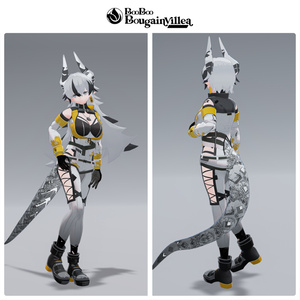 オリジナル3Dモデル 適応する獣 実験体β - Adaptive beast Experimental subject β -  #e62f8b