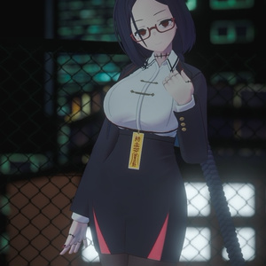 「社畜キョンシーの椎木さん」オリジナル3Dモデル VRChat向けアバター #e62f8b 缩略图 22