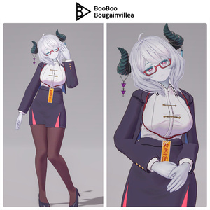 「社畜キョンシーの椎木さん」オリジナル3Dモデル VRChat向けアバター #e62f8b 缩略图 41
