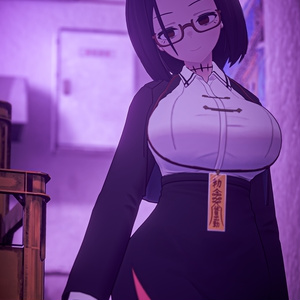 「社畜キョンシーの椎木さん」オリジナル3Dモデル VRChat向けアバター #e62f8b 缩略图 23