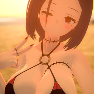 「社畜キョンシーの椎木さん」オリジナル3Dモデル VRChat向けアバター #e62f8b 缩略图 30