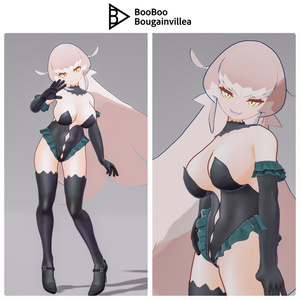 【Quest対応】「鮫兎の渡航者トーコ」オリジナル3Dモデル VRChat向けアバター #e62f8b 缩略图 33