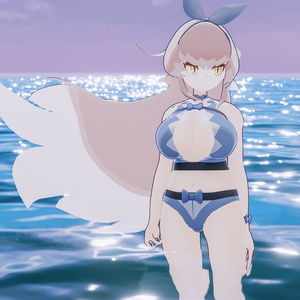 【Quest対応】「鮫兎の渡航者トーコ」オリジナル3Dモデル VRChat向けアバター #e62f8b 缩略图 32