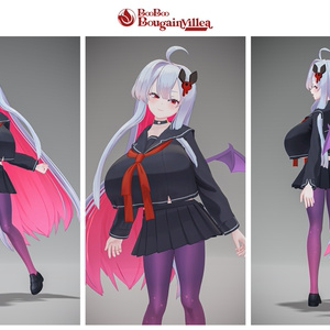 オリジナル3Dモデル 「吸血鬼のムルシエラ」VRChat向けアバター #e62f8b