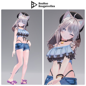 「女装男子の曾我くん」 オリジナル3Dモデル VRChat向けアバター #e62f8b 缩略图 27