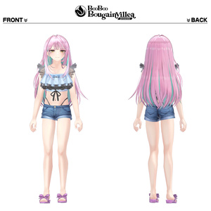 「女装男子の曾我くん」 オリジナル3Dモデル VRChat向けアバター #e62f8b 缩略图 8