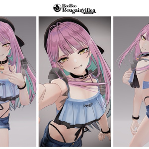 「女装男子の曾我くん」 オリジナル3Dモデル VRChat向けアバター #e62f8b 缩略图 6