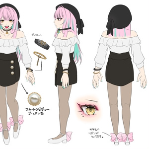 「女装男子の曾我くん」 オリジナル3Dモデル VRChat向けアバター #e62f8b 缩略图 12