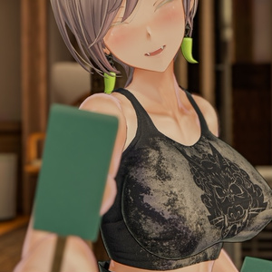 「鬼のお姉さん 霧子」 複数アバター対応衣装同梱 オリジナル3Dモデル VRChat向けアバター #e62f8b 缩略图 30