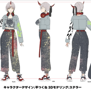 「鬼のお姉さん 霧子」 複数アバター対応衣装同梱 オリジナル3Dモデル VRChat向けアバター #e62f8b 缩略图 22