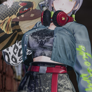 「鬼のお姉さん 霧子」 複数アバター対応衣装同梱 オリジナル3Dモデル VRChat向けアバター #e62f8b 缩略图 29
