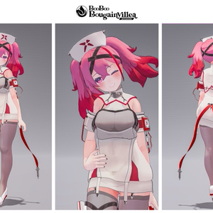 「デュラハンナースの範奈さん」 複数アバター対応衣装同梱 オリジナル3Dモデル VRChat向けアバター #e62f8b 缩略图 19