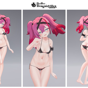 「デュラハンナースの範奈さん」 複数アバター対応衣装同梱 オリジナル3Dモデル VRChat向けアバター #e62f8b 缩略图 31