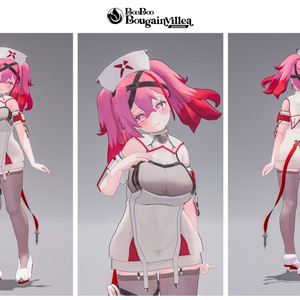 「デュラハンナースの範奈さん」 複数アバター対応衣装同梱 オリジナル3Dモデル VRChat向けアバター #e62f8b 缩略图 22