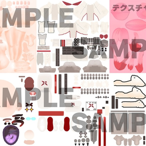「デュラハンナースの範奈さん」 複数アバター対応衣装同梱 オリジナル3Dモデル VRChat向けアバター #e62f8b 缩略图 39