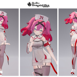 「デュラハンナースの範奈さん」 複数アバター対応衣装同梱 オリジナル3Dモデル VRChat向けアバター #e62f8b 缩略图 30