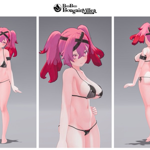 「デュラハンナースの範奈さん」 複数アバター対応衣装同梱 オリジナル3Dモデル VRChat向けアバター #e62f8b 缩略图 23