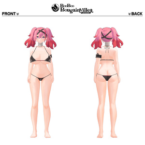 「デュラハンナースの範奈さん」 複数アバター対応衣装同梱 オリジナル3Dモデル VRChat向けアバター #e62f8b 缩略图 8