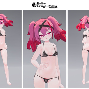 「デュラハンナースの範奈さん」 複数アバター対応衣装同梱 オリジナル3Dモデル VRChat向けアバター #e62f8b 缩略图 36